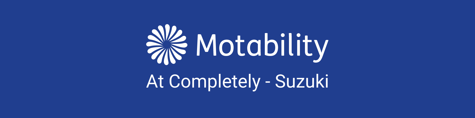 Motability at Completely Motoring - Suzuki